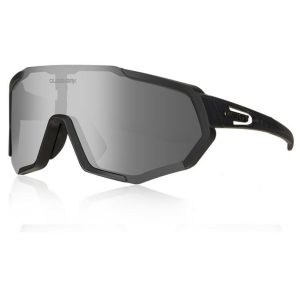 Queshark black and silver cycling glasses